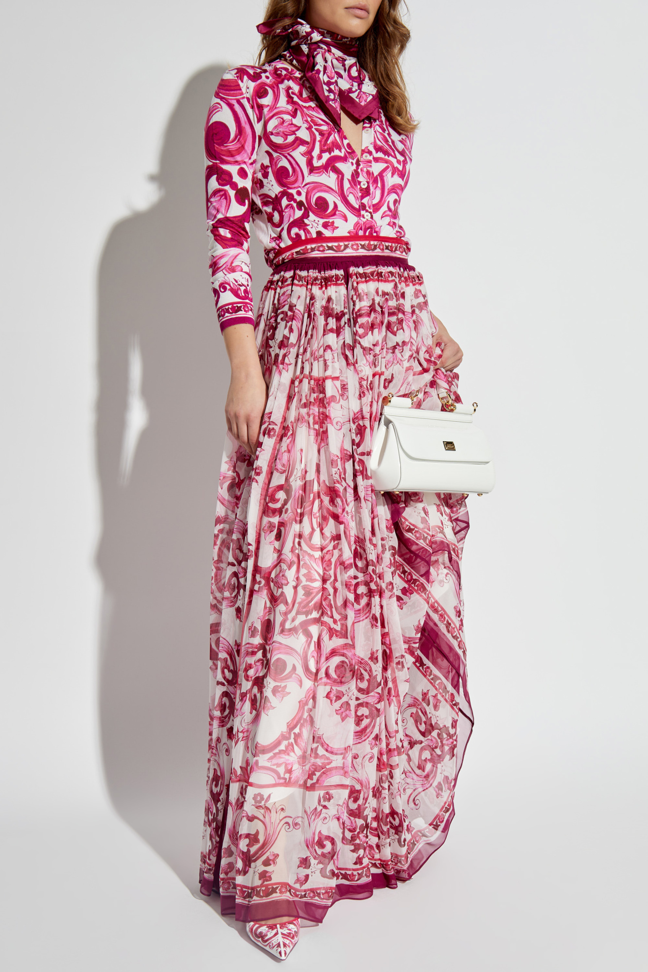 ドルチェ&ガッバーナ Dolce & Gabbana Silk Long Skirt Dolce & Gabbana(ドルチェ&ガッバーナ) スカート(レディース